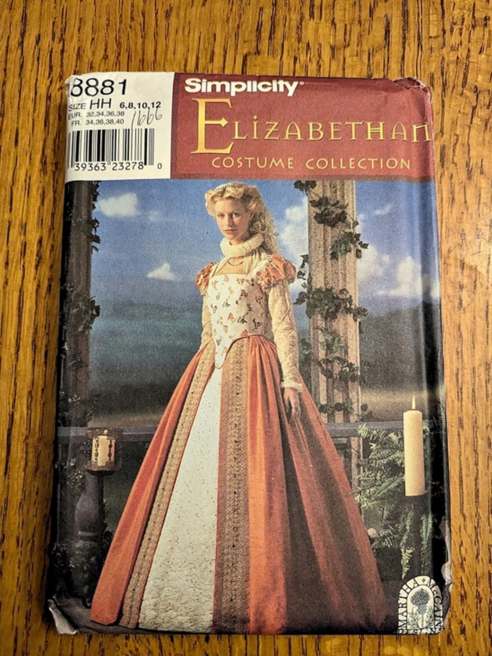 Simplicity │ Elizabethan Costume Collection 8881 Pattern Sizes 6-12 │Uncut